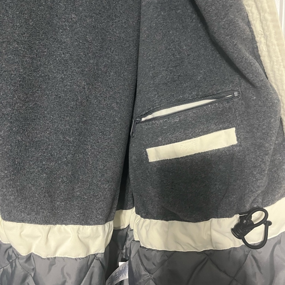 Lands' End Women's Cream Hooded Coat - Picture 2 of 8
